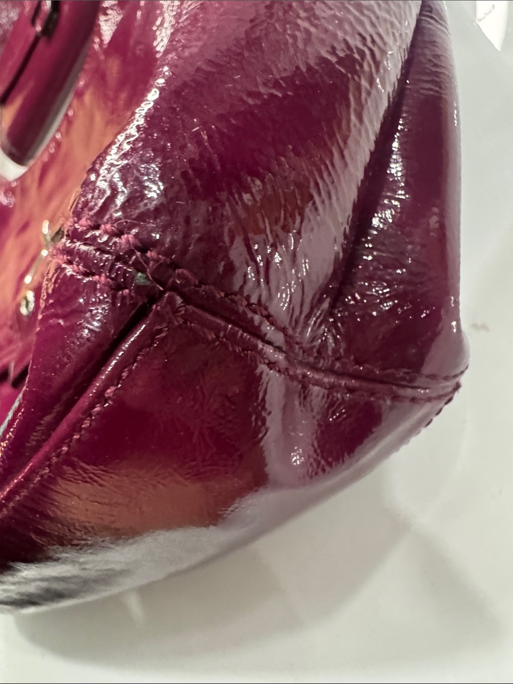 Coach magenta patent leather large soho with matching wallet - Picture 4 of 13